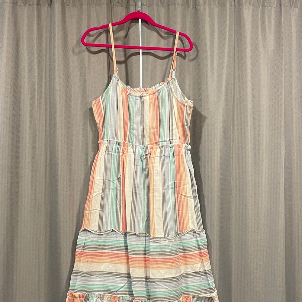 Jessica Simpson Pastel Striped Kids Dress
